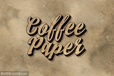咖啡纸张纹理 10 Coffee Paper Textures - 源文件