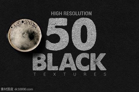 50种黑色纹理背景捆绑包下载Vol.1 - 源文件