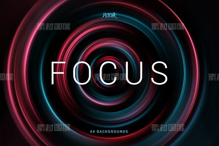 聚焦波纹背景纹理 Focus  Colorful Zoom Backgrounds