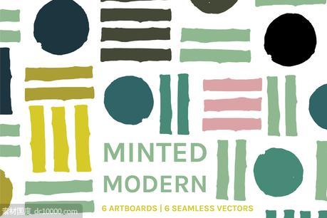 现代设计图案背景纹理 Minted Modern  Designs  Patterns - 源文件