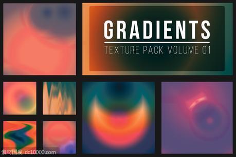 渐变背景纹理1 50 Gradient Textures Vol. 01 - 源文件