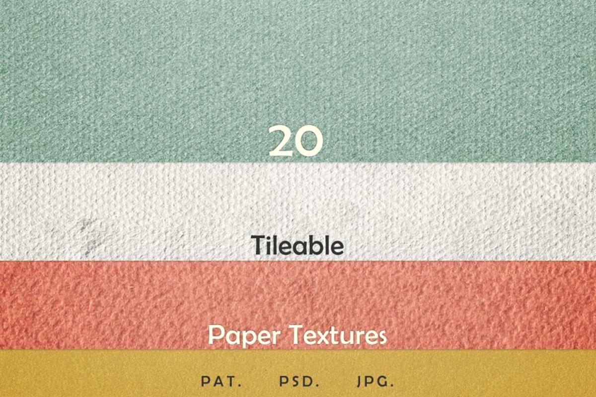 平铺肌理ps纹理 20 Tileable Paper Photoshop Textures