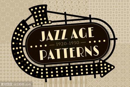 爵士时代装饰图案 Jazz Age Decorative Patterns - 源文件