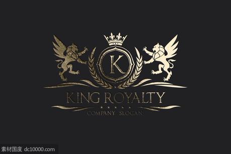 奢华logo设计模板 King Royalty - 源文件