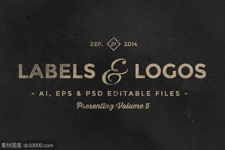 经典logo素材模板 Vintage Labels  Logos Vol 5 - 源文件