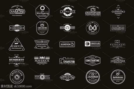 摄影logo设计素材模板 25 Logo Designs For Photographers - 源文件