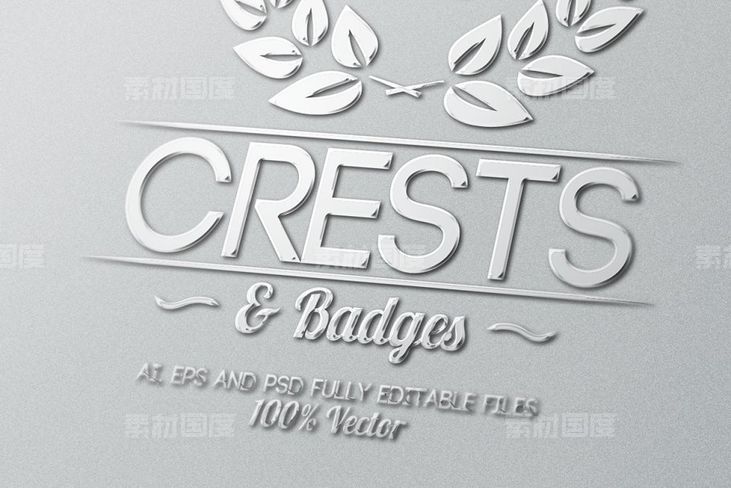 徽章logo素材模板 Crests Badges  Labels Vol 1