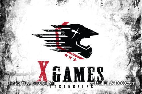 游戏logo设计素材 X Games Logo-源文件-素材国度dc10000.com