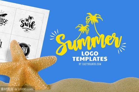 夏季logo素材模板 Summer Logo Templates - 源文件