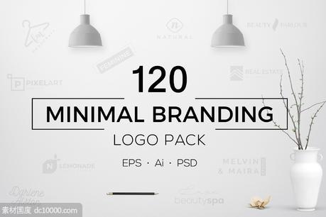 极简主义logo设计素材 120 Minimal Logo Templates - 源文件
