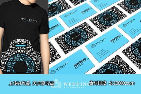 婚礼logo设计元素 Wedding Photography logo-源文件-素材国度dc10000.com