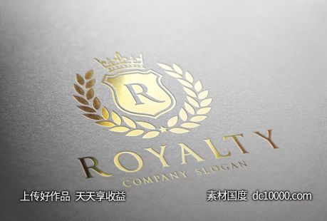 黄冠logo设计素材 Royalty Logo-源文件-素材国度dc10000.com