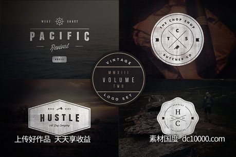 经典logo素材模板 Vintage Logo Set Volume Two-源文件-素材国度dc10000.com