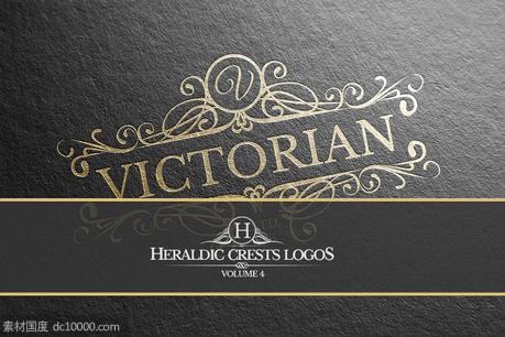奢华logo设计模板 Heraldic Crest Logos Vol.4 - 源文件