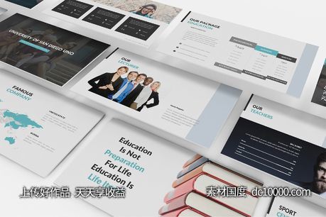 教育主题模板附带90个独特的keynote幻灯片-源文件-素材国度dc10000.com