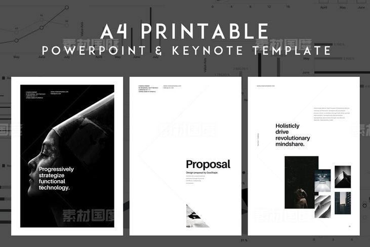 A4尺寸高端杂志风格的PPT模板 A4 Vertical PowerPoint Presentation