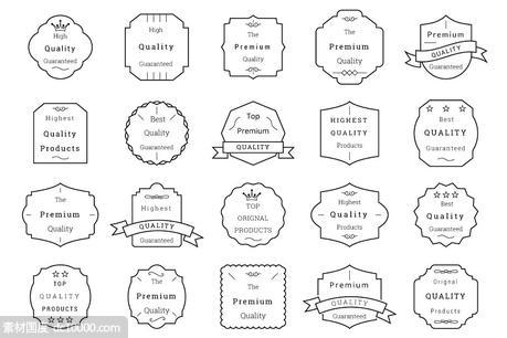 85个额专业的品牌标签模版 85 Premium Quality Badges and Labels - 源文件