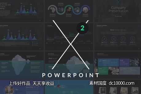 高端时尚的高品质多用途powerpoint幻灯片演示模版升级版（ppt）-源文件-素材国度dc10000.com