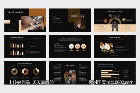 有创意的时尚高端的PPT模板下载 [PPTX]-源文件-素材国度dc10000.com
