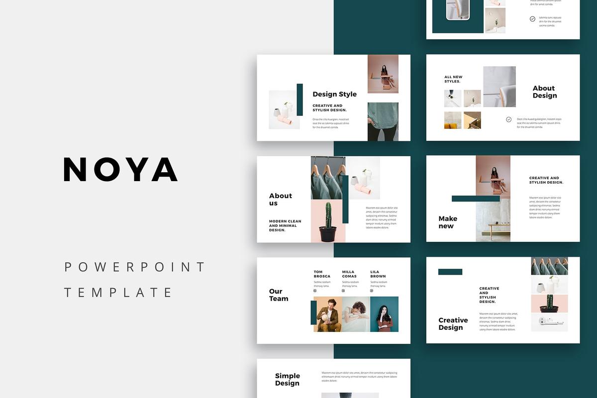 时尚ppt制作模板 NOYA ndash Powerpoint Template