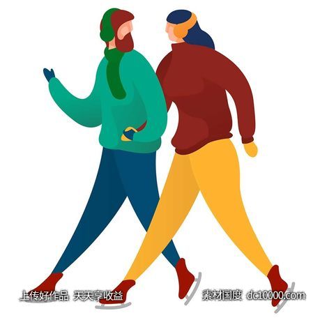 UI插图人物生活商务办公插画AI矢量设计素材-源文件-素材国度dc10000.com