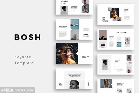 时尚ppt素材模板下载 BOSH ndash Keynote Template - 源文件