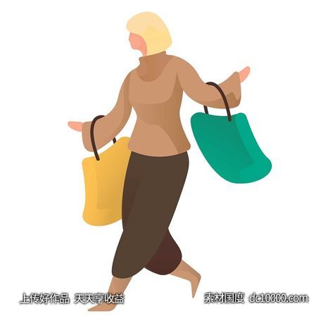 UI插图人物生活商务办公插画AI矢量设计素材-源文件-素材国度dc10000.com