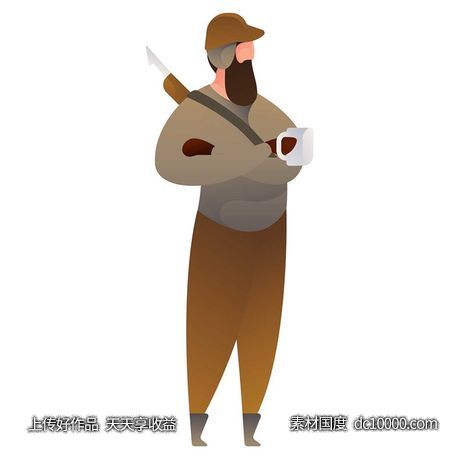UI插图人物生活商务办公插画AI矢量设计素材-源文件-素材国度dc10000.com