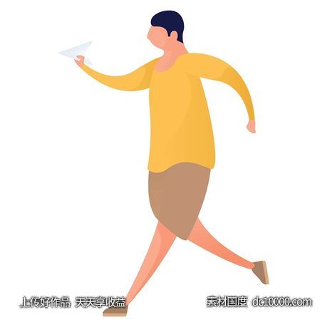 UI插图人物生活商务办公插画AI矢量设计素材-源文件-素材国度dc10000.com