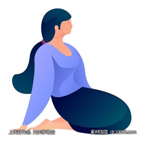 UI插图人物生活商务办公插画AI矢量设计素材-源文件-素材国度dc10000.com