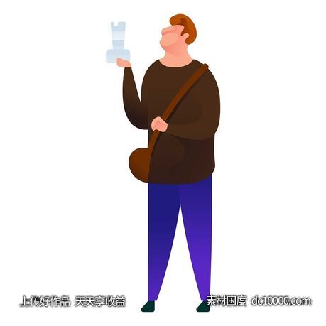 UI插图人物生活商务办公插画AI矢量设计素材-源文件-素材国度dc10000.com