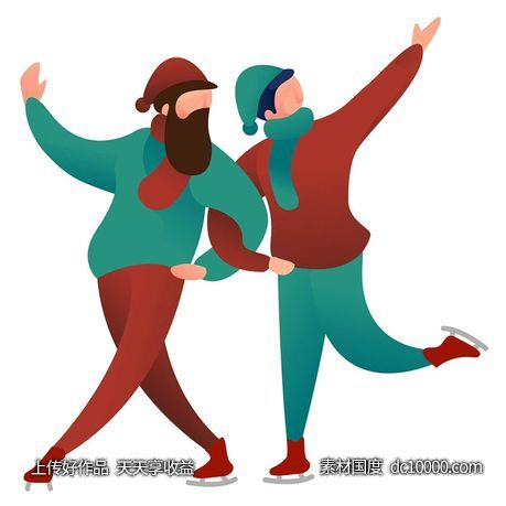 UI插图人物生活商务办公插画AI矢量设计素材-源文件-素材国度dc10000.com