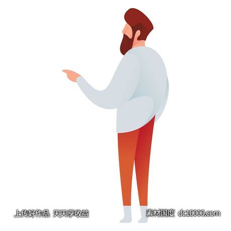UI插图人物生活商务办公插画AI矢量设计素材-源文件-素材国度dc10000.com