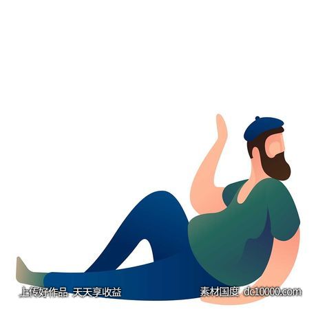 UI插图人物生活商务办公插画AI矢量设计素材 - 源文件