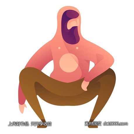 UI插图人物生活商务办公插画AI矢量设计素材-源文件-素材国度dc10000.com