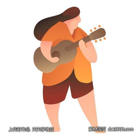 UI插图人物生活商务办公插画AI矢量设计素材-源文件-素材国度dc10000.com