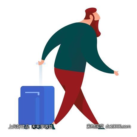 UI人物办公商务生活插图插画AI矢量设计素材 - 源文件