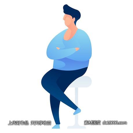 UI插图人物生活商务办公插画AI矢量设计素材-源文件-素材国度dc10000.com