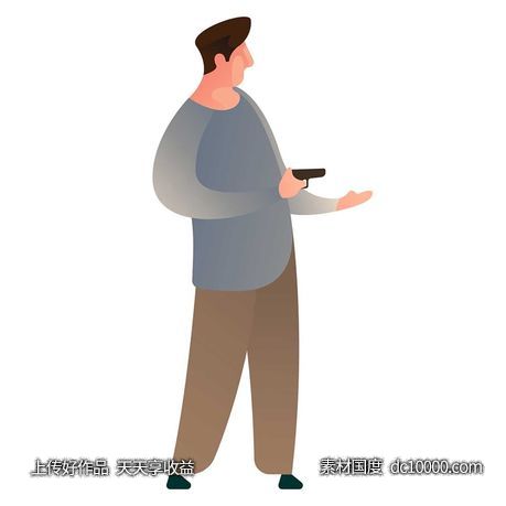 UI插图人物生活商务办公插画AI矢量设计素材-源文件-素材国度dc10000.com
