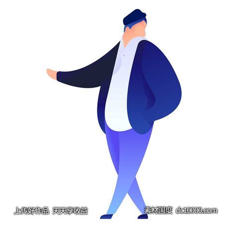 UI插图人物生活商务办公插画AI矢量设计素材-源文件-素材国度dc10000.com