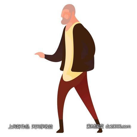 UI插图人物生活商务办公插画AI矢量设计素材-源文件-素材国度dc10000.com