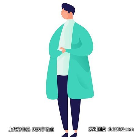 UI插图人物生活商务办公插画AI矢量设计素材-源文件-素材国度dc10000.com