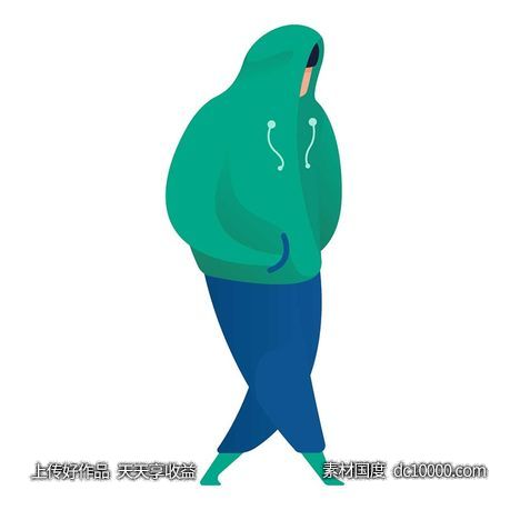 UI插图人物生活商务办公插画AI矢量设计素材-源文件-素材国度dc10000.com