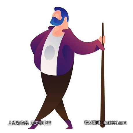 UI插图人物生活商务办公插画AI矢量设计素材-源文件-素材国度dc10000.com