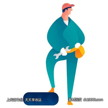 UI插图人物生活商务办公插画AI矢量设计素材-源文件-素材国度dc10000.com