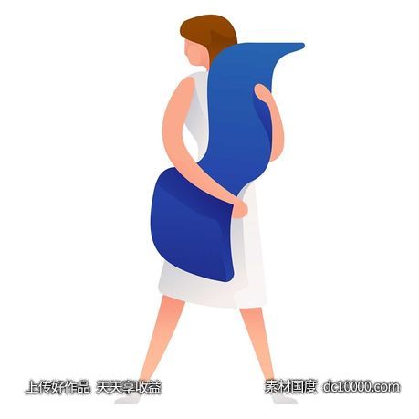 UI插图人物生活商务办公插画AI矢量设计素材-源文件-素材国度dc10000.com