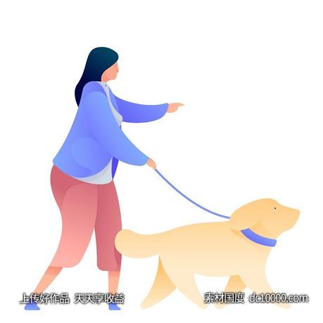 UI插图人物生活商务办公插画AI矢量设计素材-源文件-素材国度dc10000.com