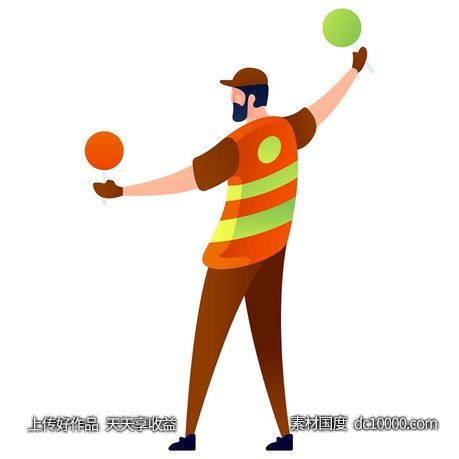UI插图人物生活商务办公插画AI矢量设计素材-源文件-素材国度dc10000.com