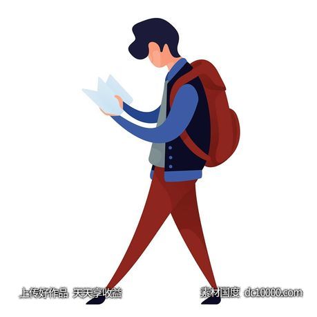 UI插图人物生活商务办公插画AI矢量设计素材-源文件-素材国度dc10000.com