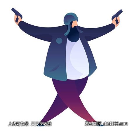 UI插图人物生活商务办公插画AI矢量设计素材-源文件-素材国度dc10000.com